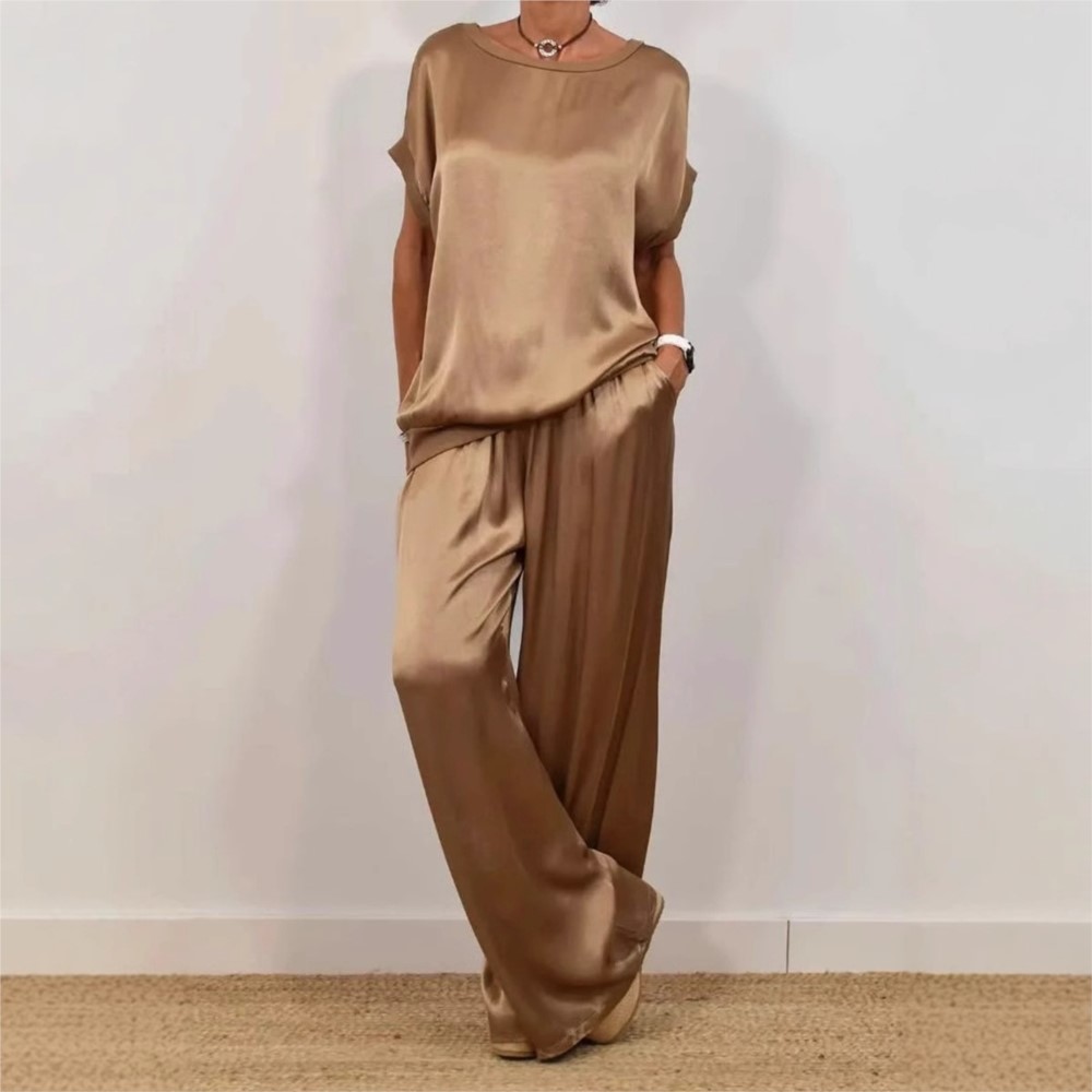 2-piece Set Fashion Satin O Ne - Zara Summer Clothing For Women avis et prix