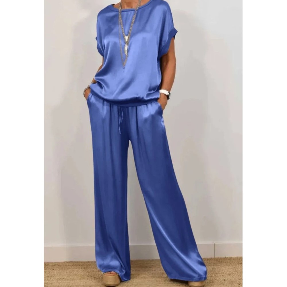 2-piece Set Fashion Satin O Ne - Zara Summer Clothing For Women avis et prix