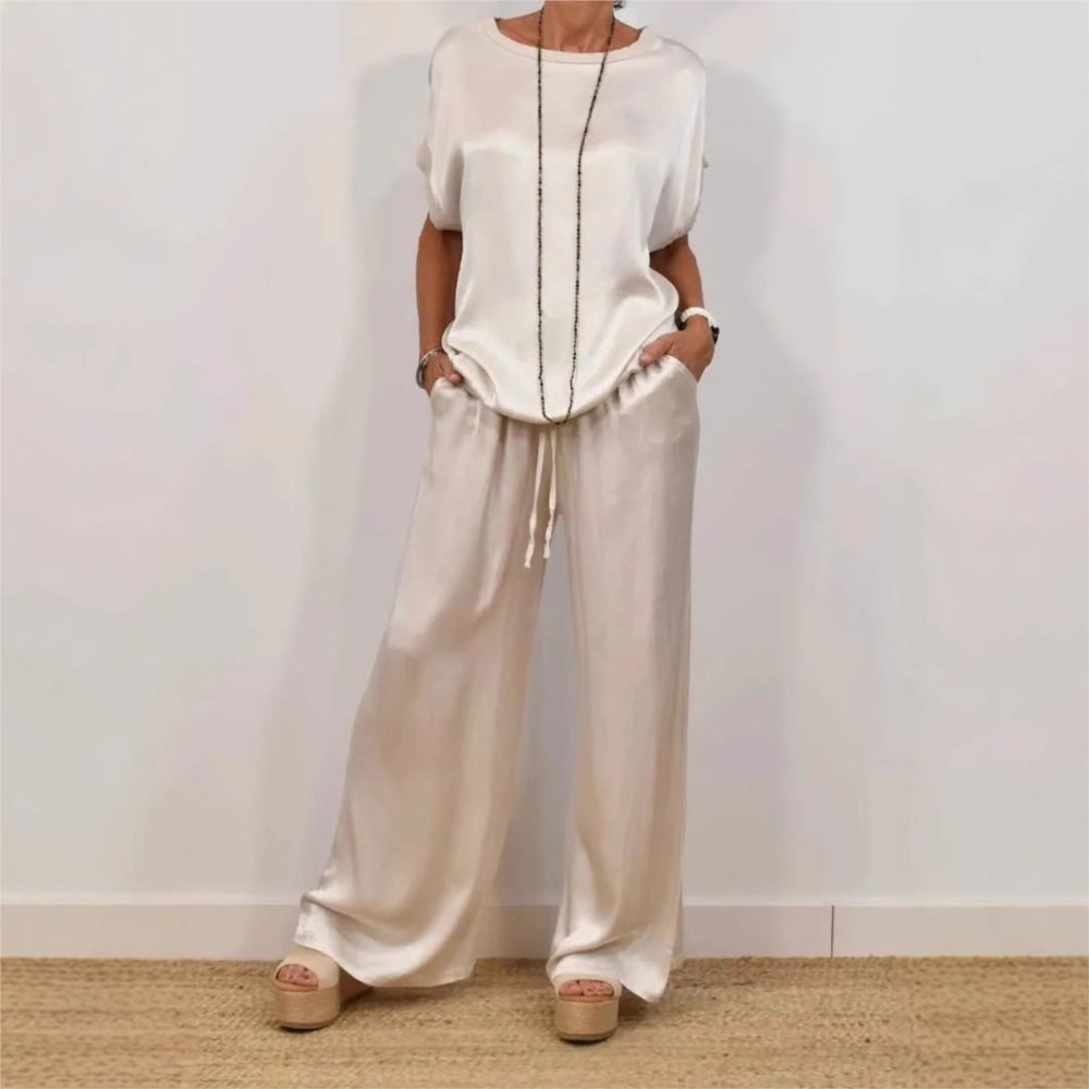 2-piece Set Fashion Satin O Ne - Zara Summer Clothing For Women avis et prix
