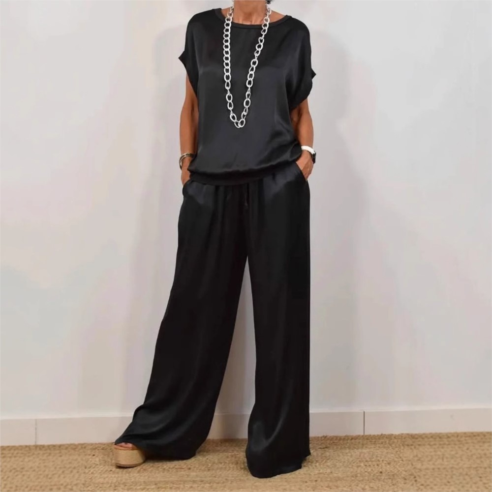 2-piece Set Fashion Satin O Ne - Zara Summer Clothing For Women avis et prix