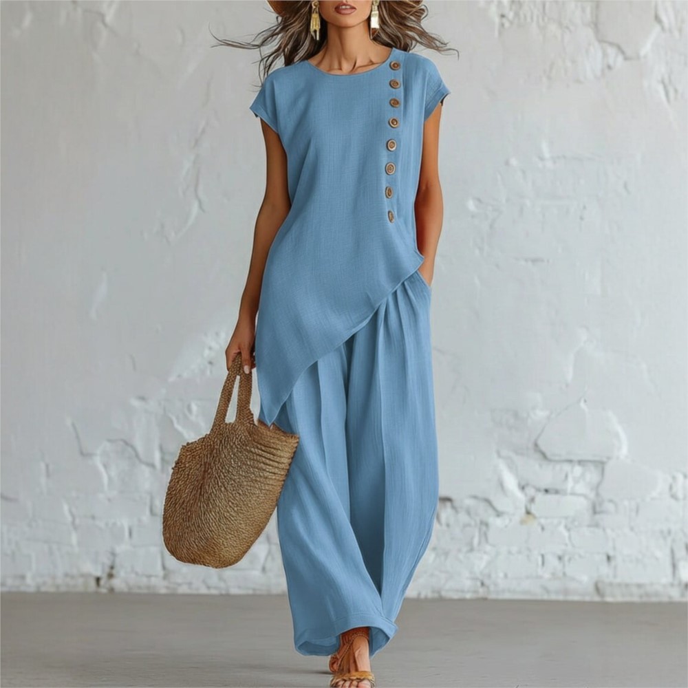 Summer Casual O Neck Button Do - Zara Summer Clothing For Women avis et prix