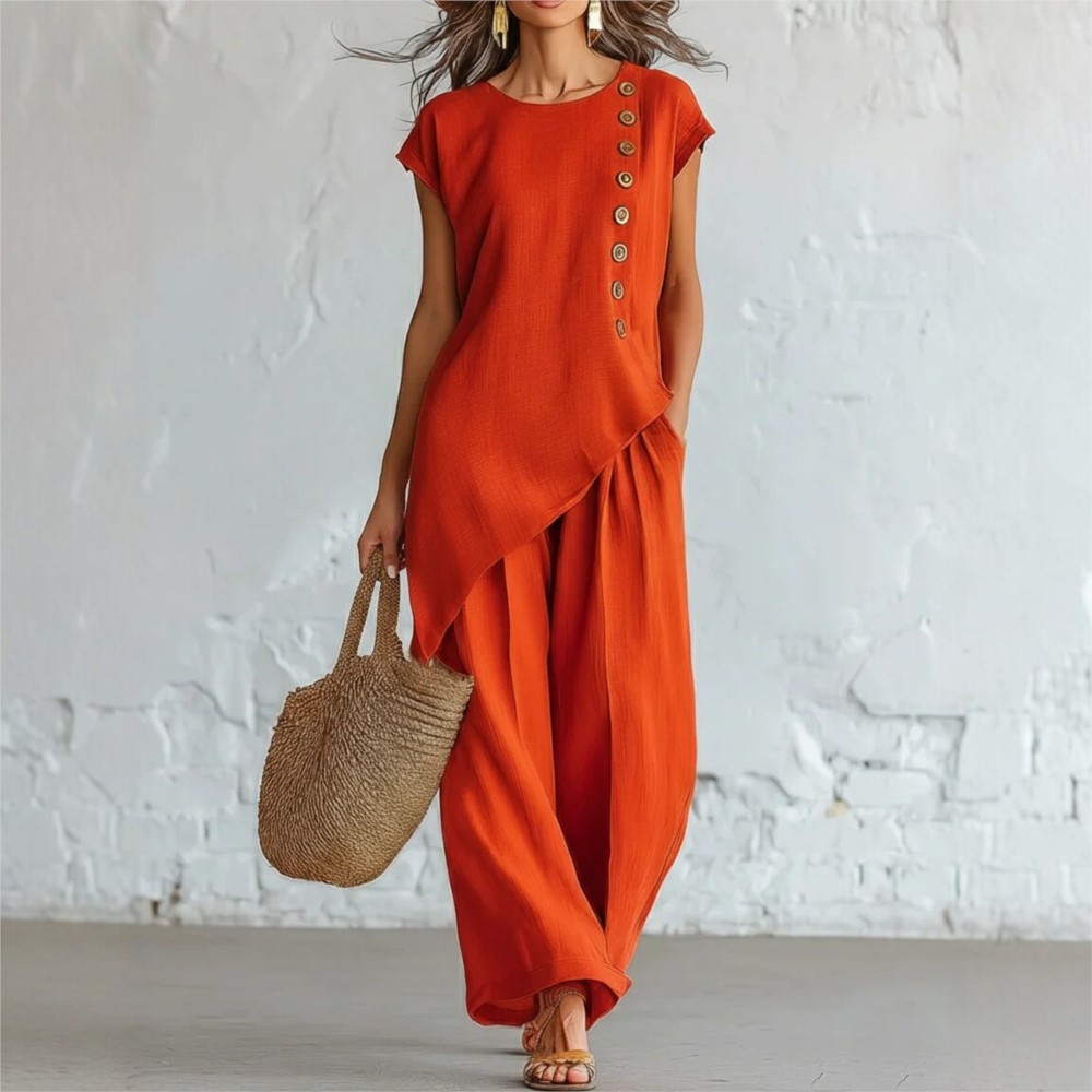 Summer Casual O Neck Button Do - Zara Summer Clothing For Women avis et prix