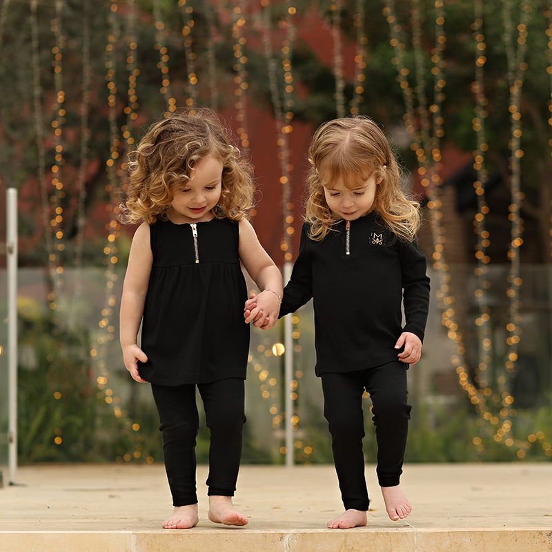 Summer black ribbed family mat - Summer Clothing Toddler avis et prix