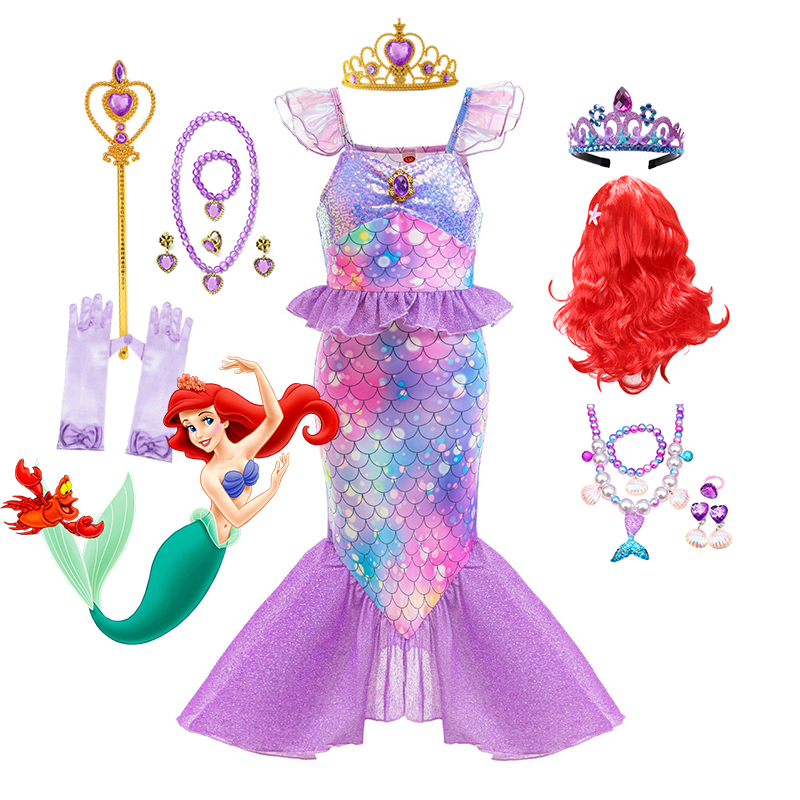 Disney New Ariel Princess Litt - Summer Clothing For Kids Girls avis et prix
