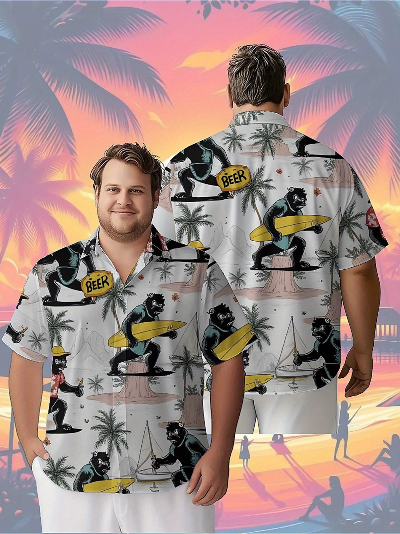 Men's Plus Size Hawaiian Shirt - Summer Clothing Patterns avis et prix