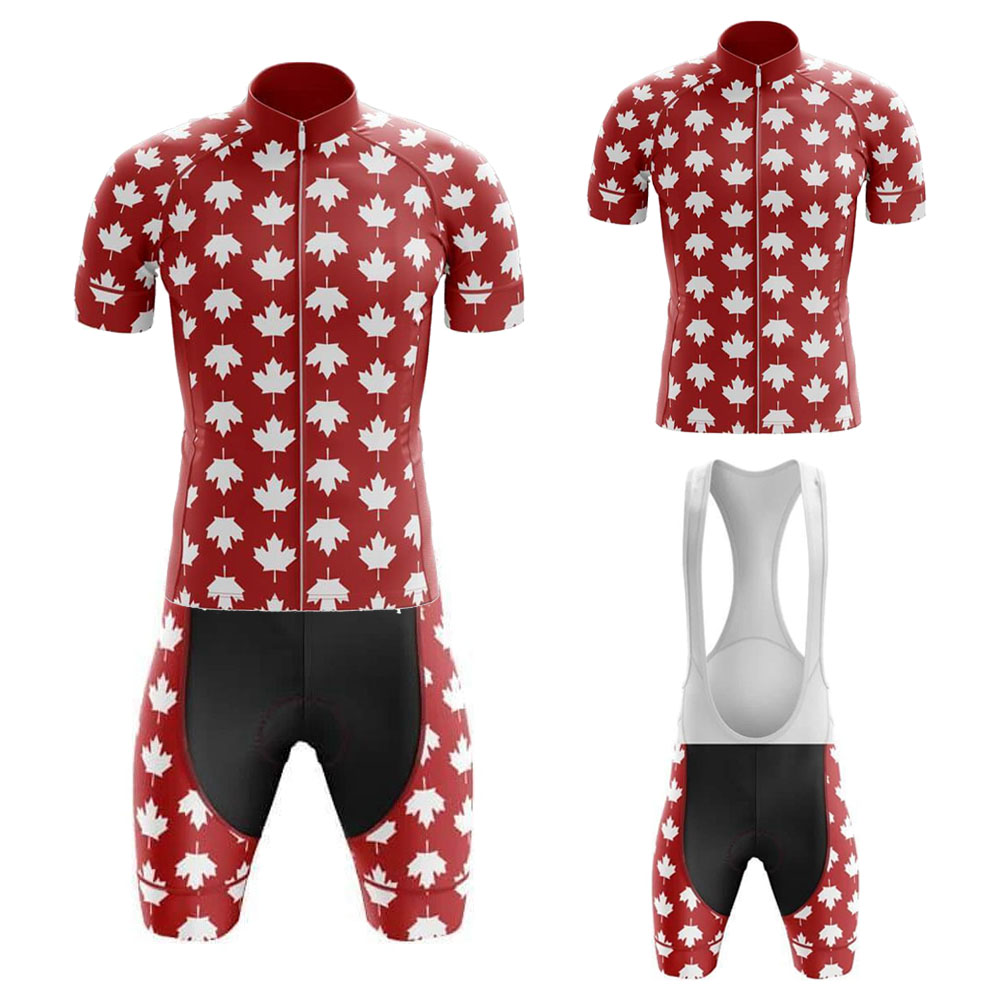 Canada Cycling Jersey Set for  - Summer Clothing Canada avis et prix