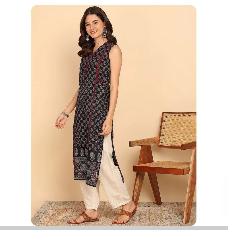 Indian ethnic style printed pu - Summer Clothing India avis et prix