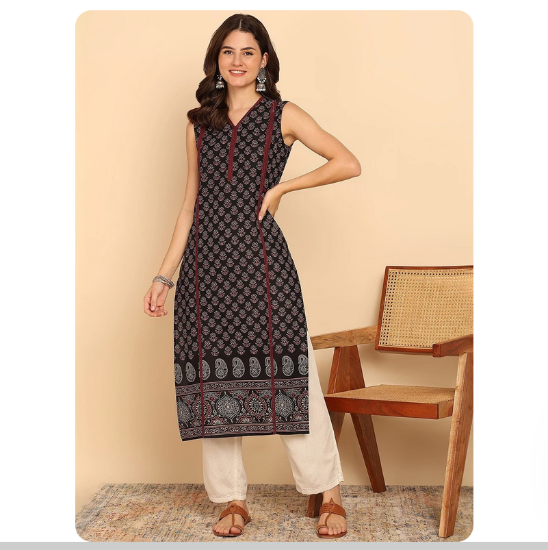 Indian ethnic style printed pu - Summer Clothing India avis et prix