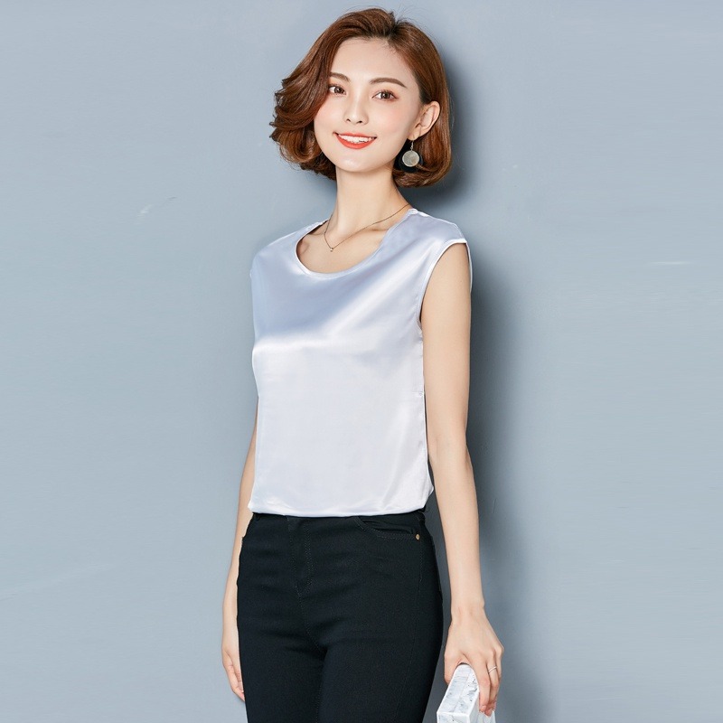 Sexy Silk vest women sleeveles - Summer Clothing For Plus Size Women avis et prix