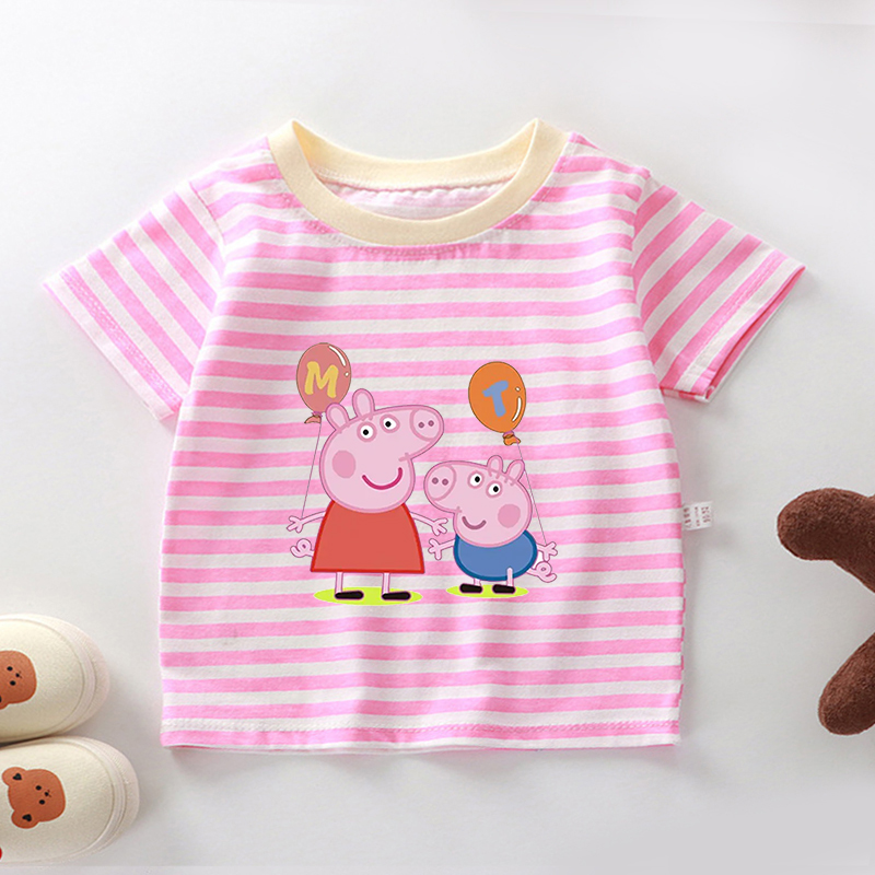 Peppas Pig Stripe T Shirts for - Summer Clothing Toddler avis et prix