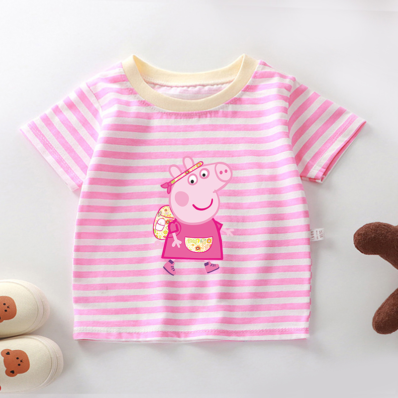 Peppas Pig Stripe T Shirts for - Summer Clothing Toddler avis et prix