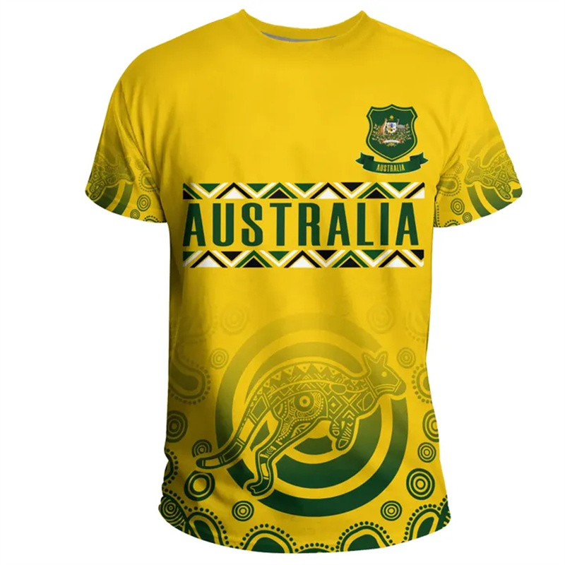 3D Print Australia Flag T Shir - Summer Clothing Australia avis et prix