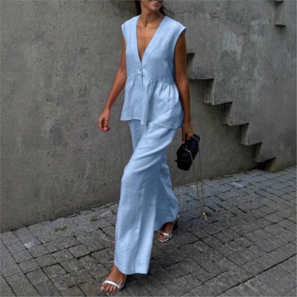 Casual Sleeveless Vest V Neck  - Zara Summer Clothing For Women avis et prix